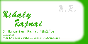 mihaly rajnai business card
